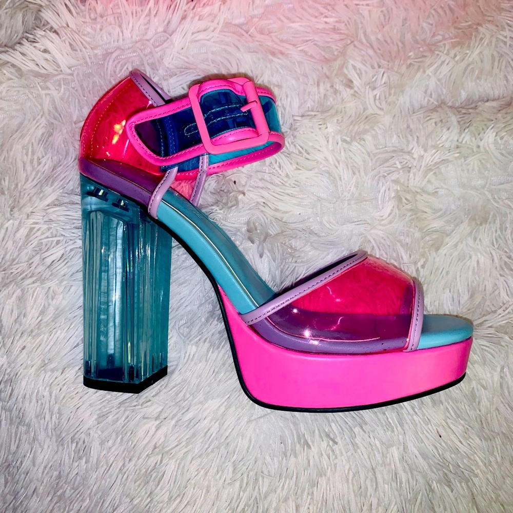 SUGAR THRILLS PASTEL VINYL HEELS